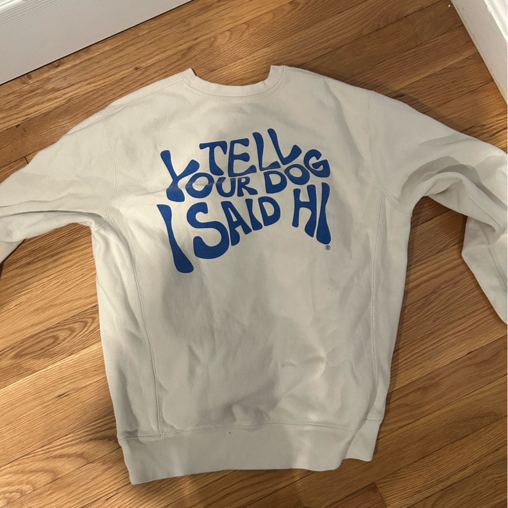 Cream Graphic Women's Sweater